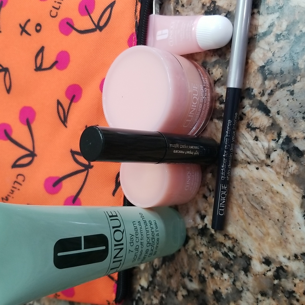 Make up bag with samples